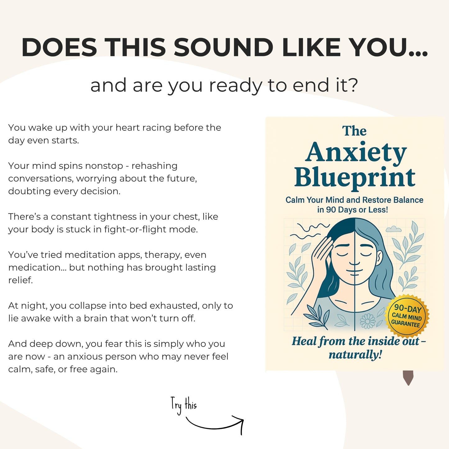 The Anxiety Recovery Blueprint: Heal Anxiety From the Inside Out in Less than 90 Days