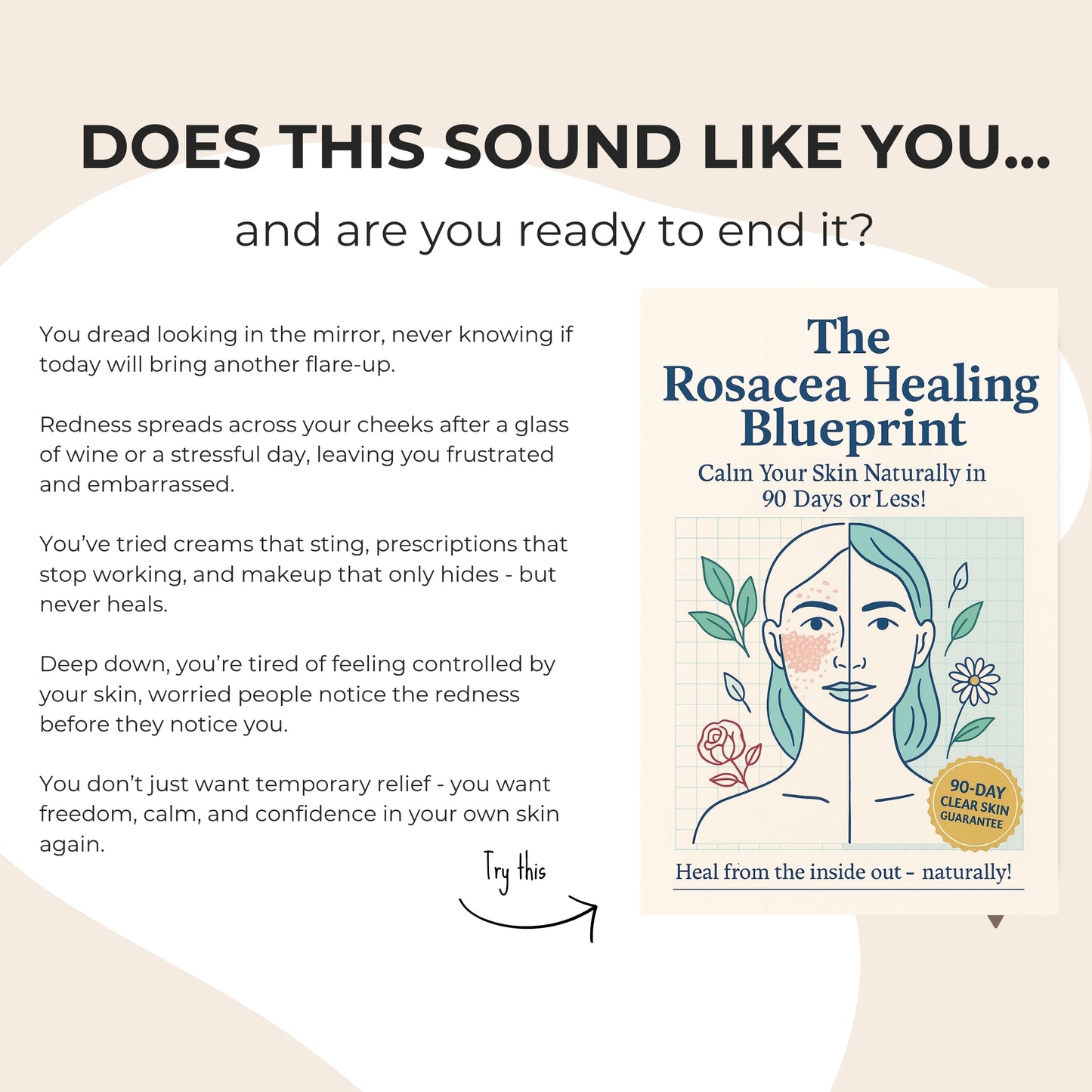 The Rosacea Healing Blueprint: Calm Your Skin From the Inside Out in 90 Days or Less