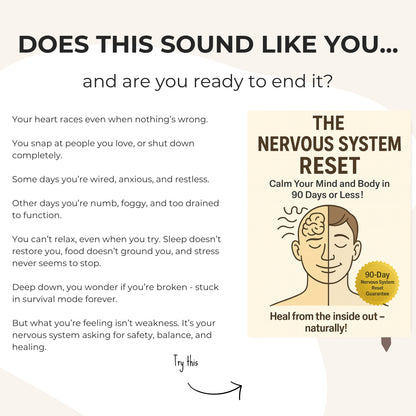 The Nervous System Reset: How to Heal Stress, Anxiety, and Burnout Naturally In 30 Days