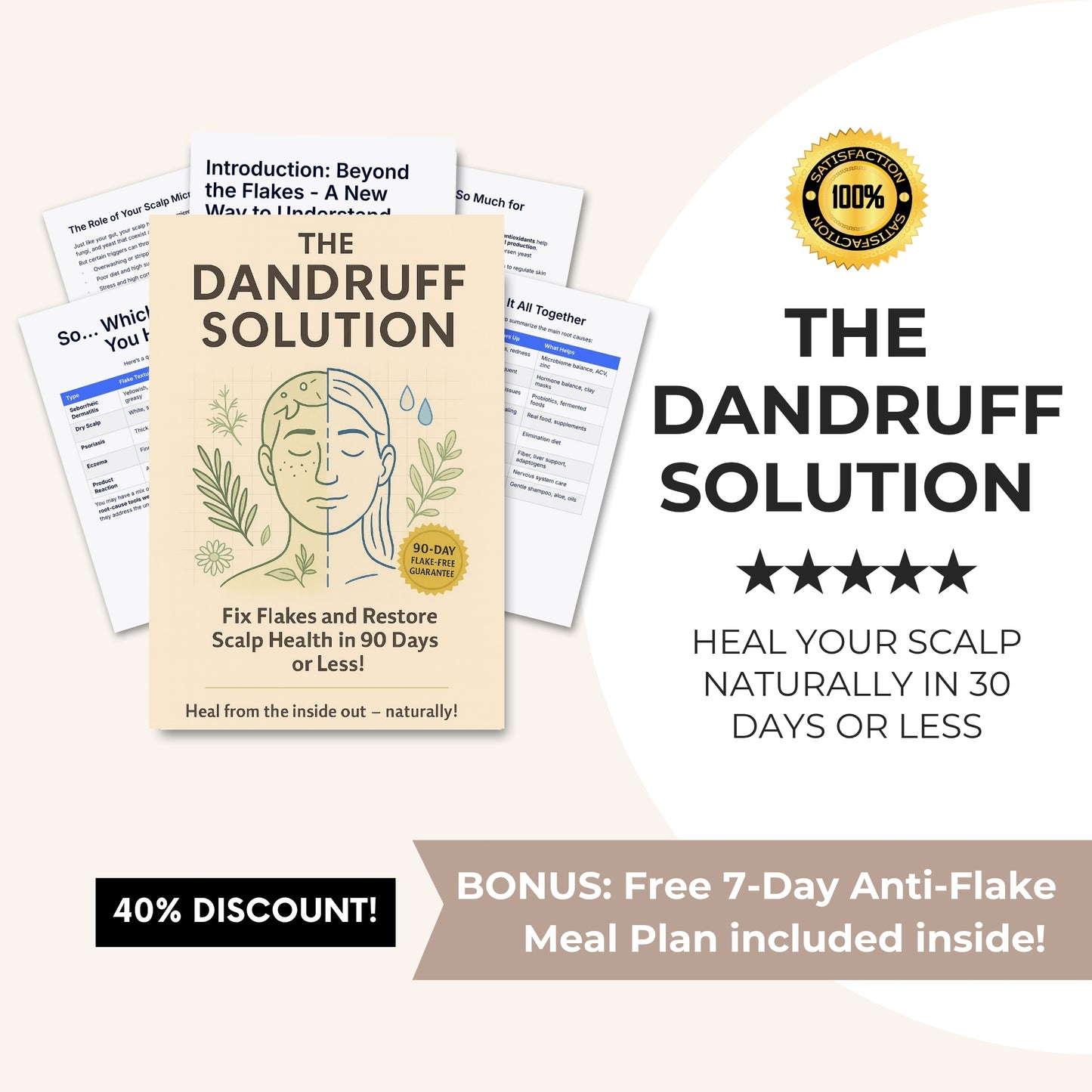 The Dandruff Solution: Heal Your Scalp Naturally in 30 Days or Less