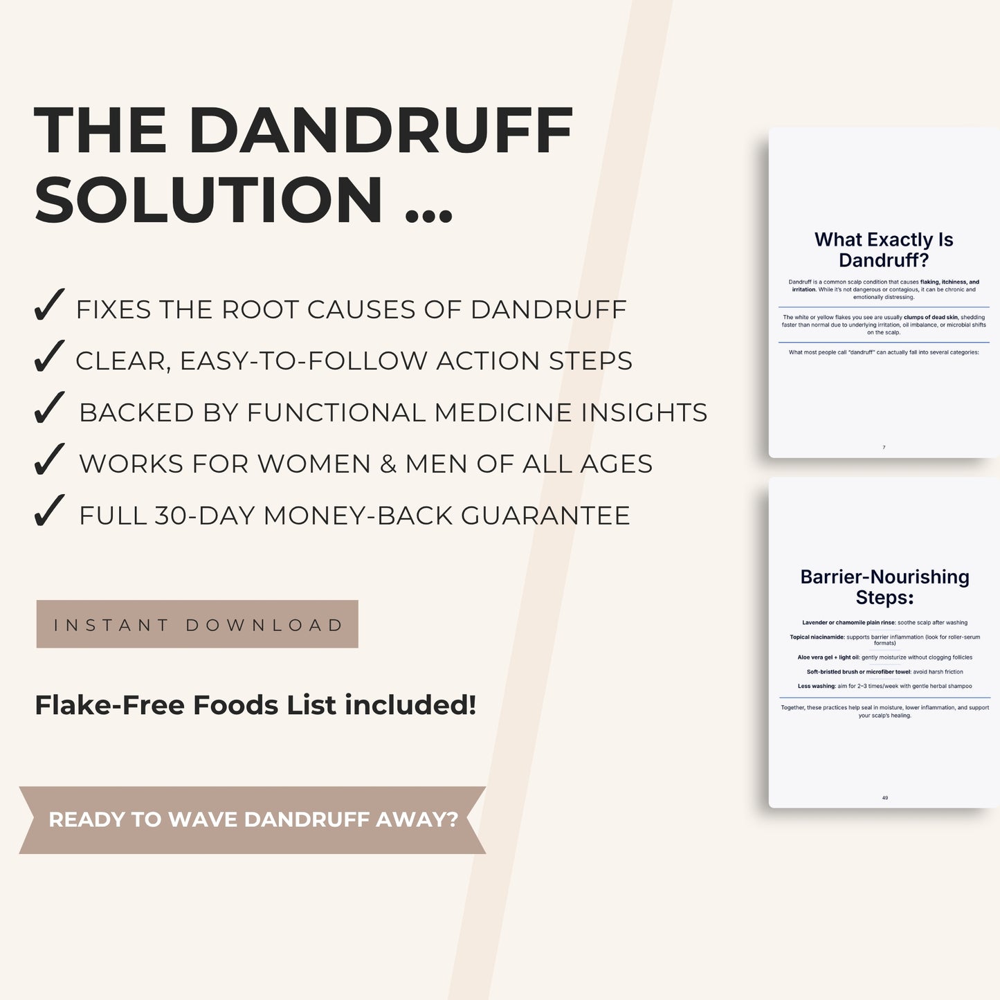 The Dandruff Solution: Heal Your Scalp Naturally in 30 Days or Less