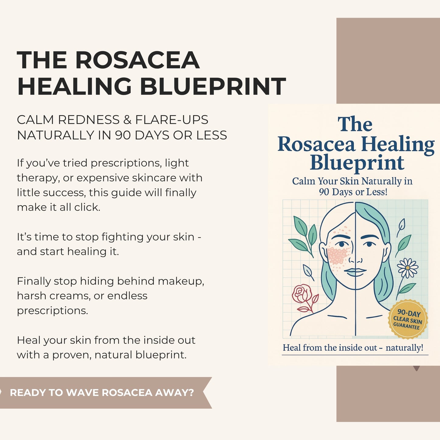 The Rosacea Healing Blueprint: Calm Your Skin From the Inside Out in 90 Days or Less